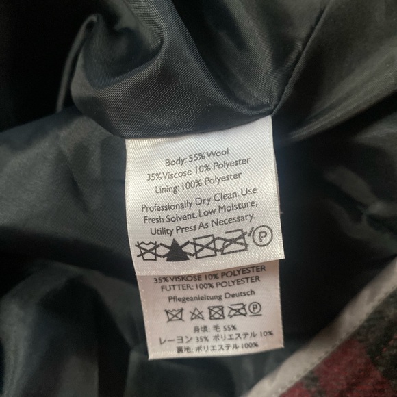 Vintage Eddie Bauer Plaid Tartan Wool Academia Mini Skirt Fall Winter Size 10 - Picture 5 of 10